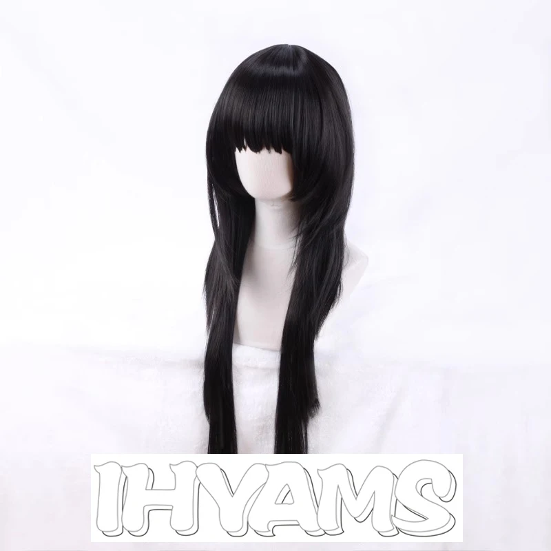 Alluka Zoldyck Wigs Black Long Synthetic Hair Cosplay Wigs High Temperature Fiber