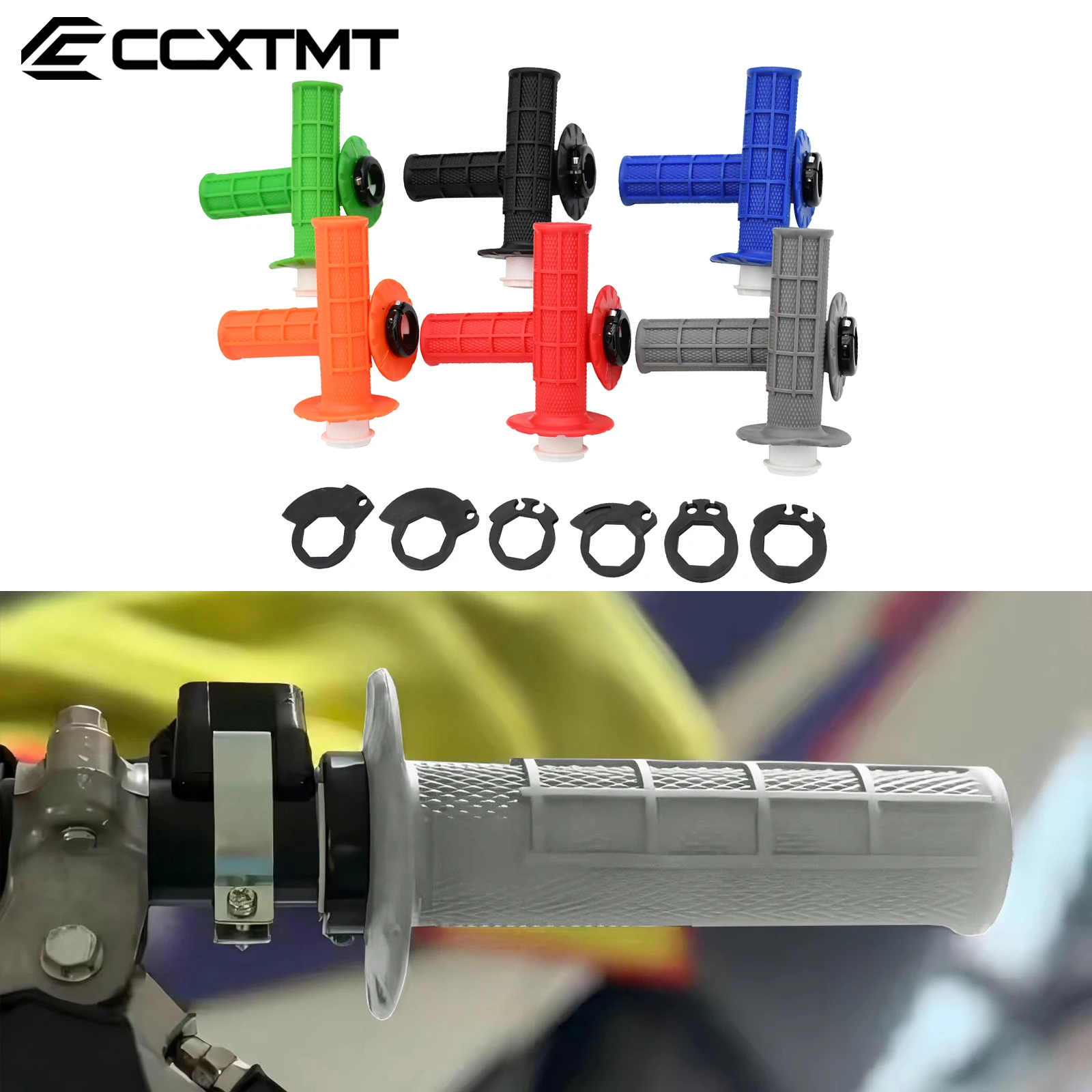 

Motocross Handlebar Grips Locking Mechanism Six Wheels Snap Into Cam For Yamaha YZ250F YZ400F YZ450F WR250F YZ125 YZ250 Y Z250X