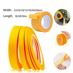 1pcs Yellow Masking Tape Adhesive Tape Textured Paper Car Paint Decoration Seamless Hand Tear Without Mark For Painting Tape