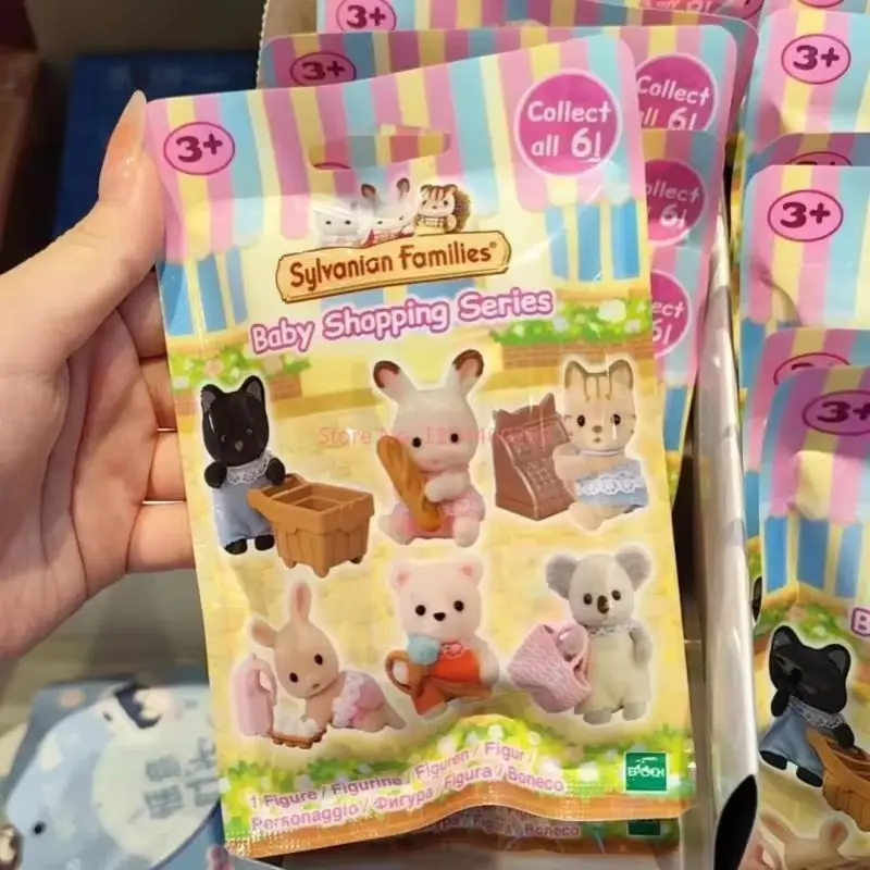 Hot Sylvanian Families Bakken Make-Up Magic Society Serie Blind Pouch Figuren Meisje Huis Poppen Handgemaakte Kind Speelgoed Kamer Decora