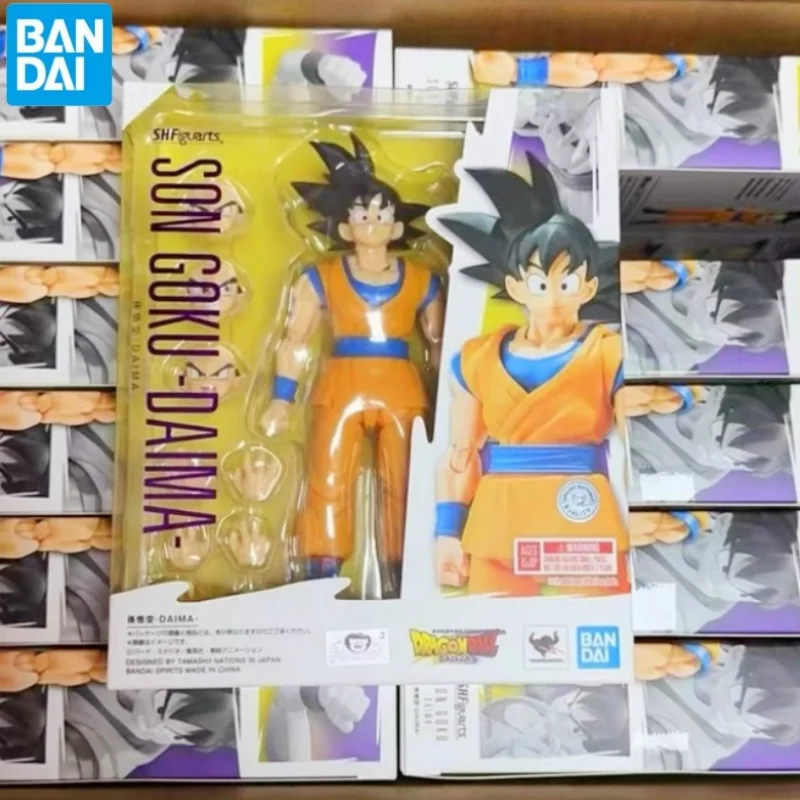 

Hot In Stock 100% Original BANDAI S.H.Figuarts SON GOKU SHF Son Goku Daima Dragon Ball Anime Action Figures Model Toys Gifts