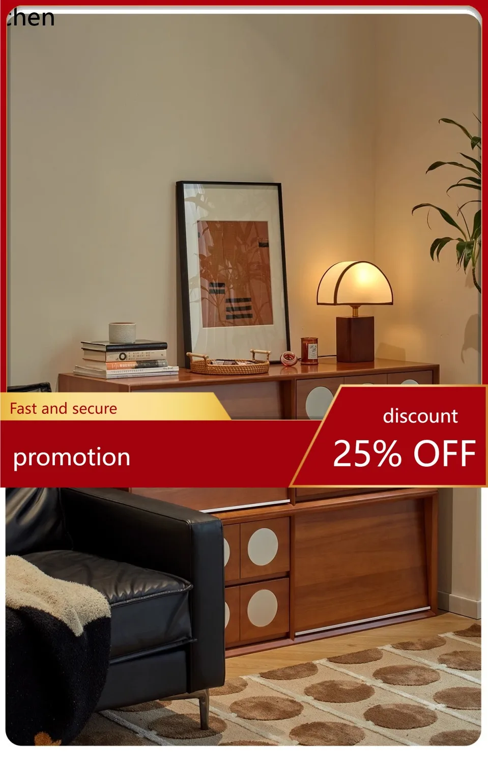 

YFY Solid Wood Combination TV Cabinet Storage Cabinet Integrated Vintage Floor-standing TV Cabinet Living Room