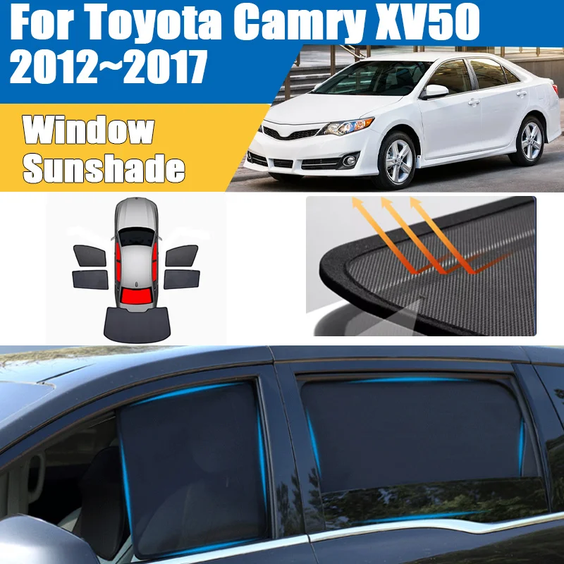 

Солнцезащитный козырек для автомобиля Toyota Camry XV50 2012-2017, сетчатая шторка на лобовое стекло, защита от УФ-излучения, автоаксессуары