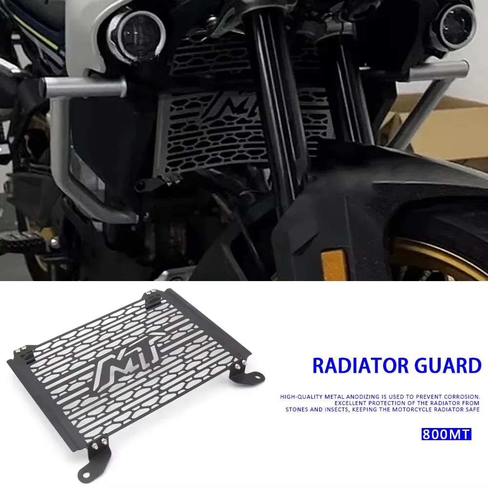 

2021 2022 2023 For CFMOTO 800MT 800 MT 800mt 800 mt Motorcycle Black Radiator Grille Guard Oil Cooler Cooling Cover Protection