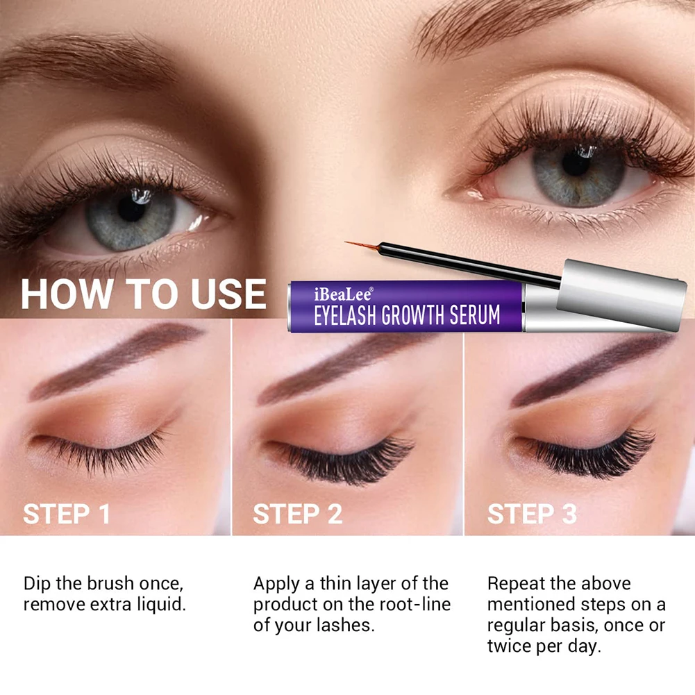 Eyelash Enhancer Liquid ปลอดภัยที่มีประสิทธิภาพ Lashes Strengthening น้ํามัน Mild ส่วนผสม Nourishing Eyelashes Lashes Caring TOOL