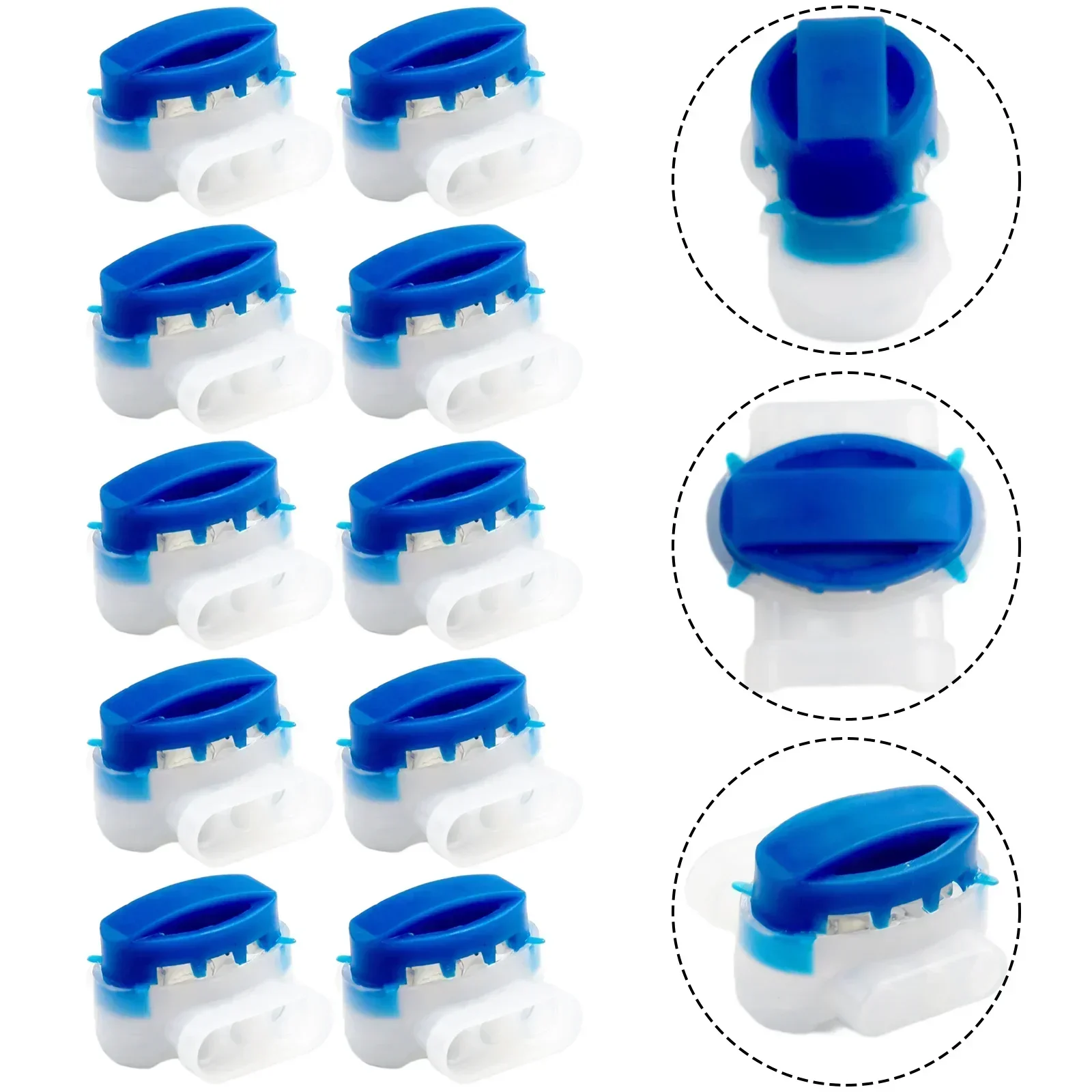 10Pcs Robotic Lawn Mower Connectors For Worx For Robomow Lawnmower Electric Cable Terminal 3Pin 314 Connector