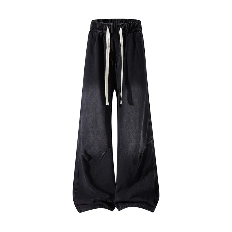 

Мужские джинсы прямого кроя в стиле ретро, повседневные, удобные, из хлопкового денима, винтажные, модные, для весны и осени