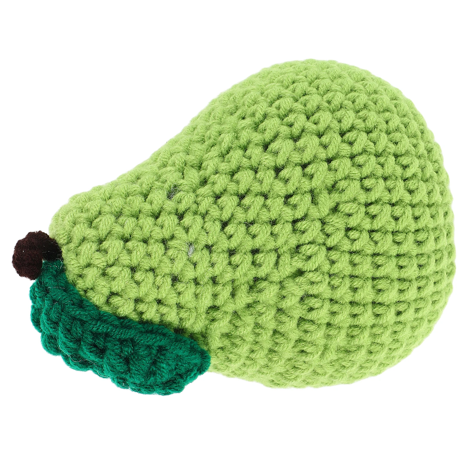 

2Pcs Photography Props Artificial Fruits Decor High Realism Crochet Fruit naments Soft Yarn Texture Unique Design Simulated Pear