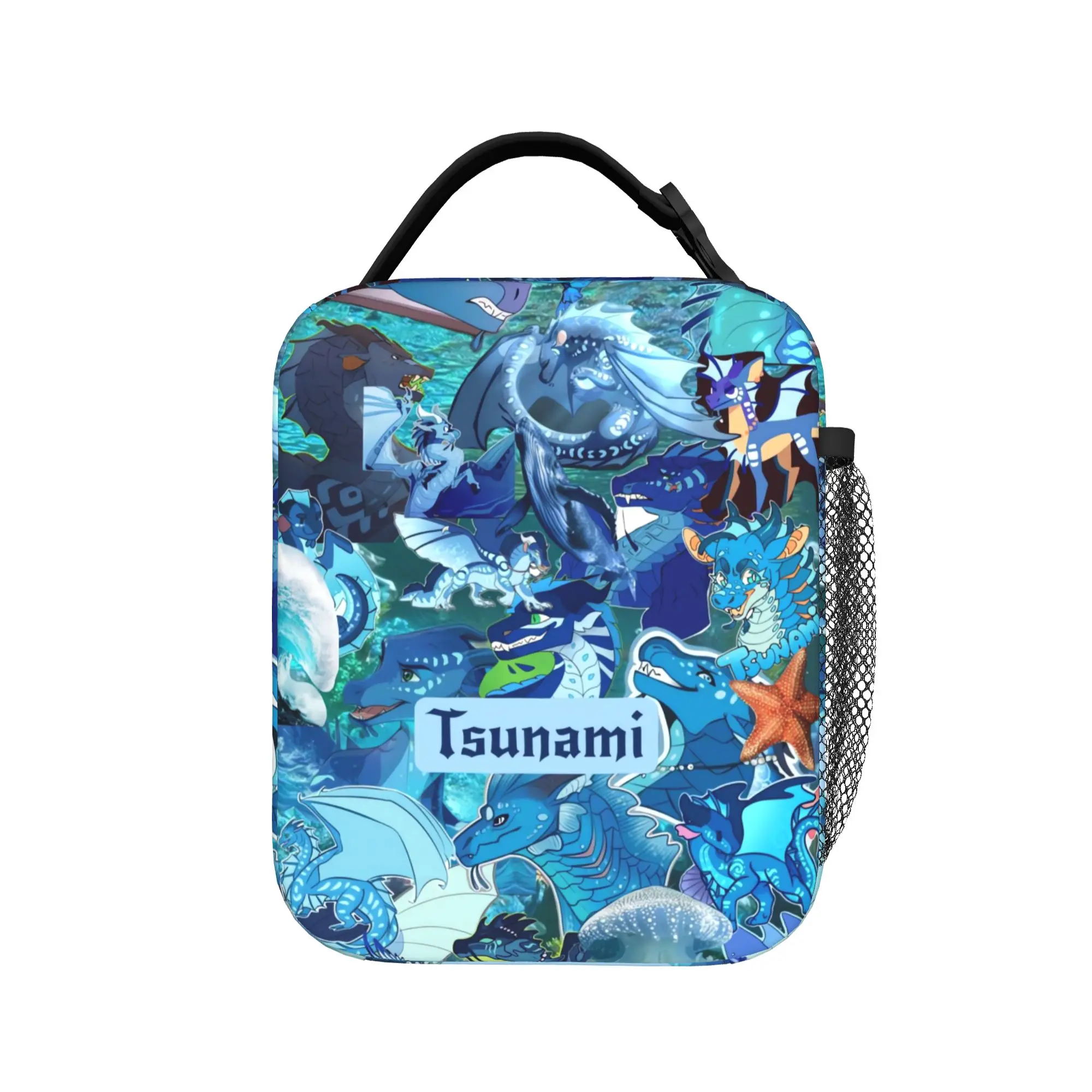 Wings of Fire Lunch Bag For Women  Print Lunch Box Fashion Outdoor Picnic Cooler Bag Portable Zipper Oxford Thermal Lunch Bags