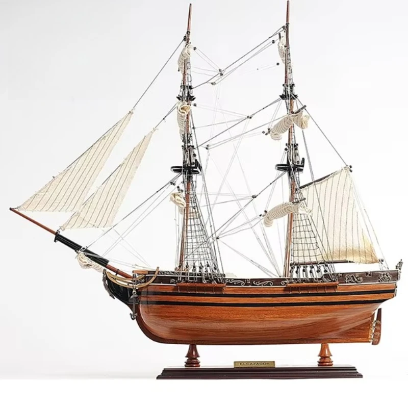Decorative model boat hand painted wood top style collection