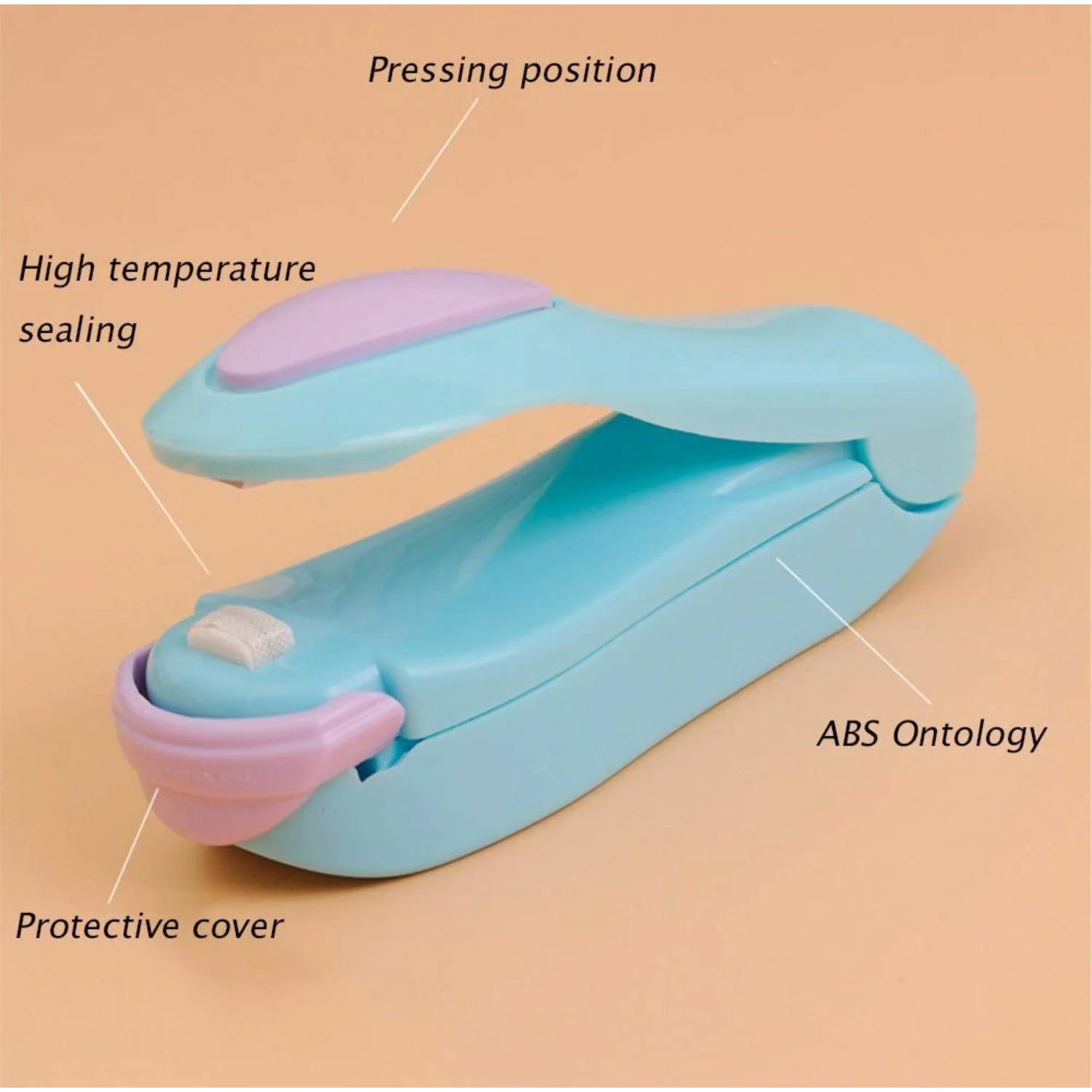 CHRISLZ 4 ชิ้น Mini เครื่องซีลแบบพกพาถุงขนมความร้อนเครื่องซีลมือกดเครื่องซีลสําหรับถุงพลาสติก Food Saver