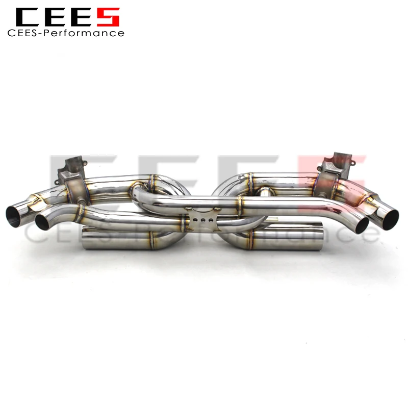 CEES Stainless Steel Axle Back Exhaust for Porsche 911 992/992.1/992.2 TURBO S 3.0T 2019-2024 Valve Exhaust System
