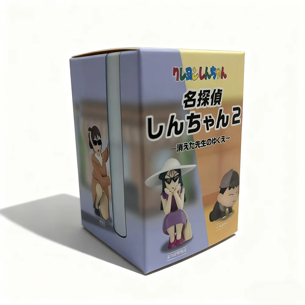 Nuevo Crayon Shinchan caja ciega de juguete estilo de detective Misa Matsuzaka Ume Toru Kazama Shirob muñeca modelo juguetes regalos para niños