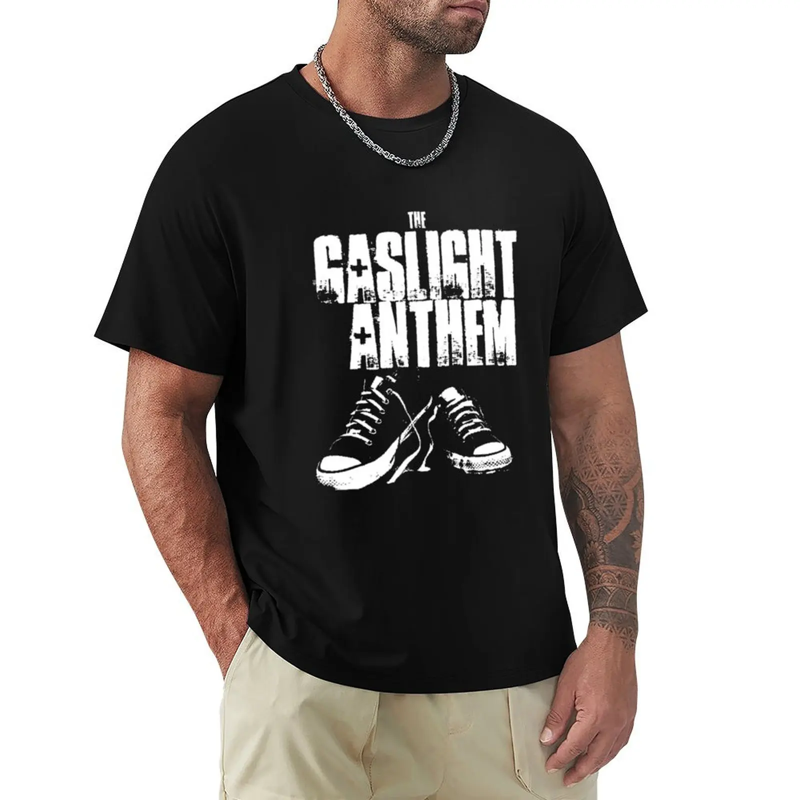 TThe Gaslight Anthem T-Shirt Trendy Pattern T-Shirt for Men