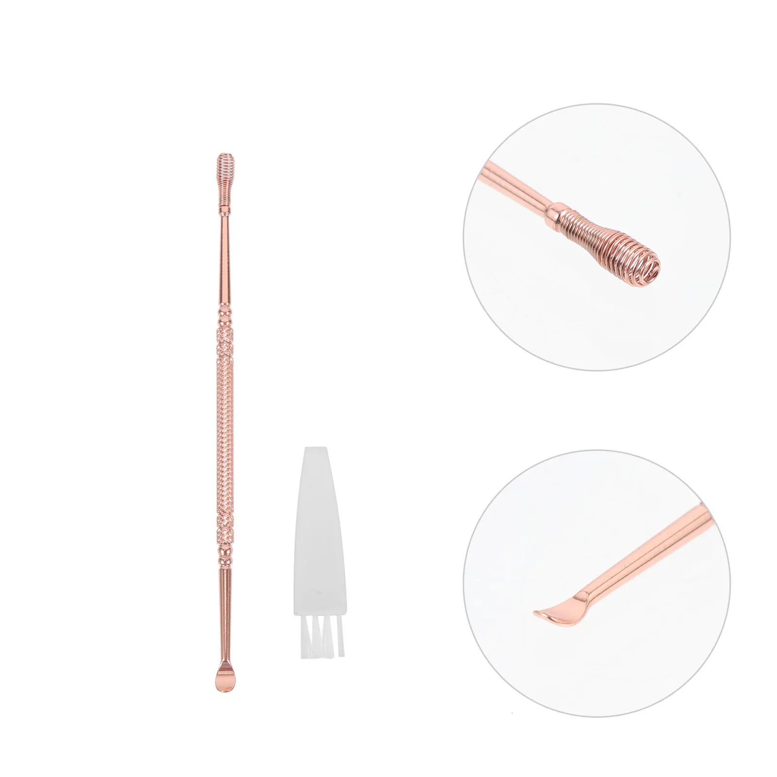 

Очиститель ушей, удобные принадлежности для удаления ушной серы, ложка, двойное средство для удаления из нержавеющей стали, гладкая ручка