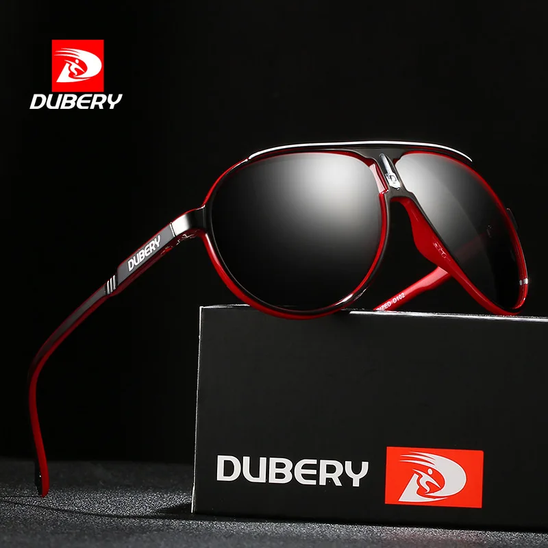 DUBERY New Fashion Polarized Sunglasses for Summer UV400 Protection Men Women Retro Classic Driving Pilot Outdoor Eyewear