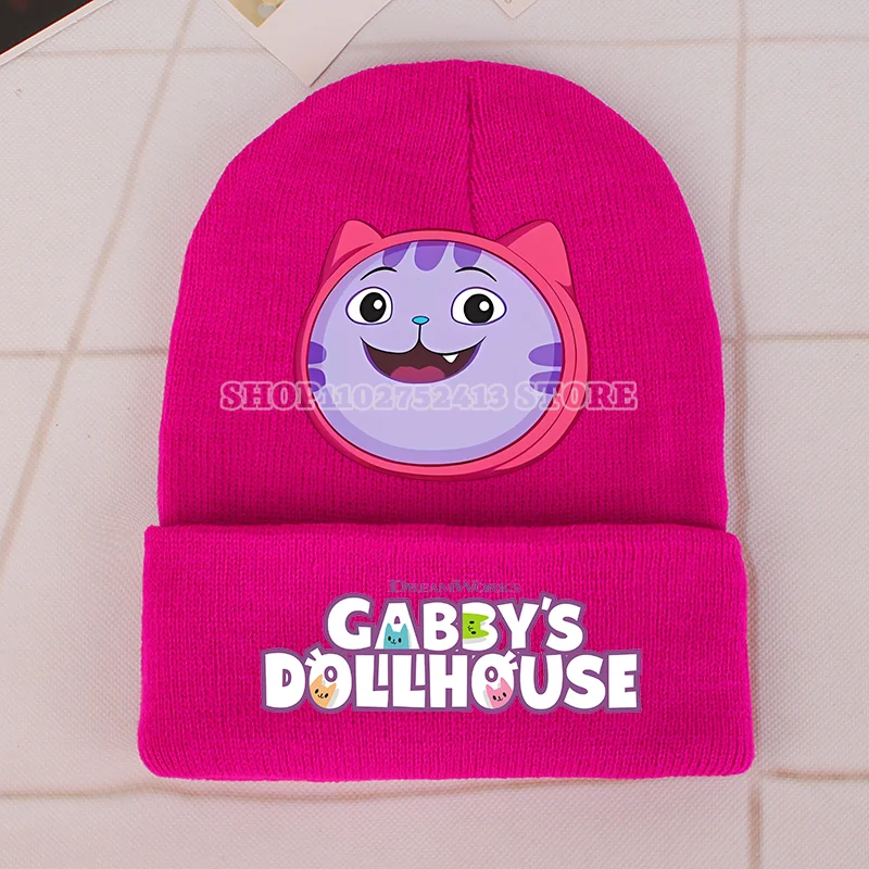 غابي دمية محبوك قبعة غابي كات لطيف الكرتون لينة الحلو غطاء الرأس الفتيات قبعة باردة قبعات أطفال دافئة محبوك الصوف هدايا عيد الميلاد