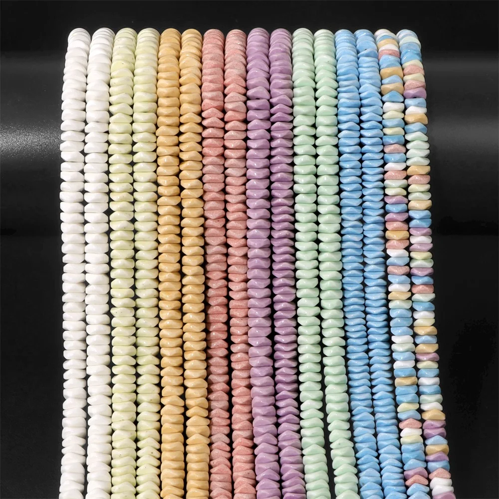 2x6MM Natural Rainbow Alxa Agates Bead Multicolor Flat Disc Loose Spacer Beads For DIY Bracelet Necklace Earrings Jewelry Making