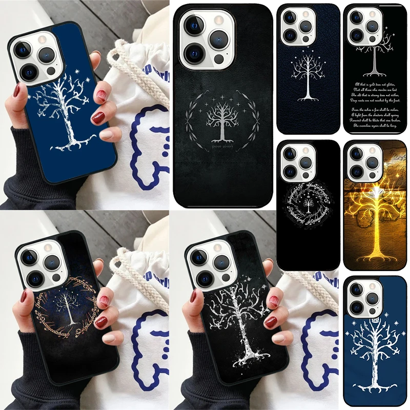 Tree Of Gondor Lotrs Cover For iPhone 16 13 14 15 Pro Max 12 Mini 11 15 Pro Max 6 7 8 Plus Max SE 2020 Phone Case