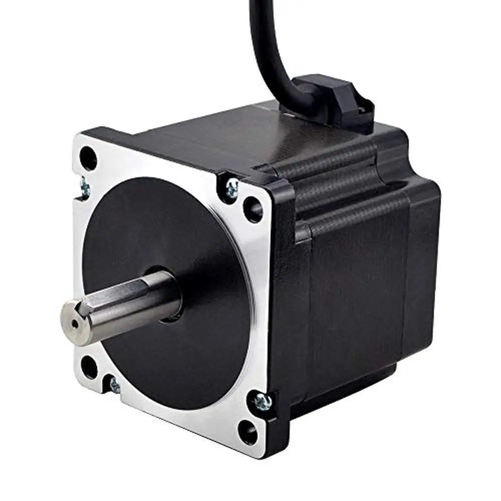 NEMA 34 Stepper Motor 4.8Nm High Speed Low Vibration Low Noise Bipolar 2 Phase 6.0A 14mm Key-Way Shaft 3D Printers CNC Machine