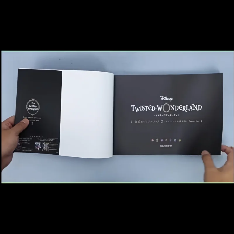 

Disney Twisted Wonderland Official Visual Book 2 Japanese Original Card And Line Art Album Event Ist Imported Anime Art Book