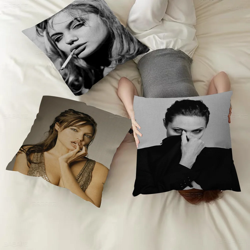 

A-angelina J-Jolie Vintages Cushion Cover 30x50 Polyester Sofa Cushions Decorative Throw Pillows Home Decoration Pillowcover