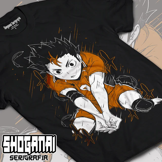 

Yu Nishinoya - HAIKYUU! Unisex Anime T-Shirt 100% Cotton Manga Tee