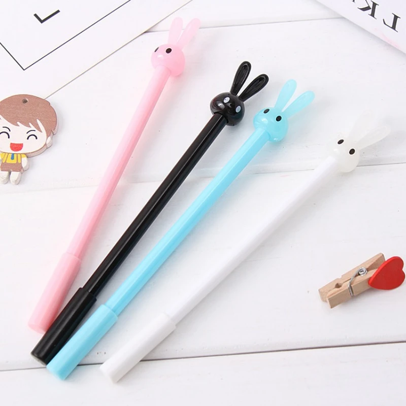 36Pcs Wholesale Easter Cute Rabbit Student Stationery Pen Cartoon Fresh and Creative Gender Pen School Supplies