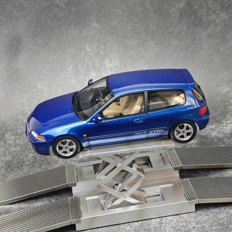 LCD 1:18 Honda EG6 SiR（SiRII）Car model alloy Model independent engine Configuration lift Static ornament Collect