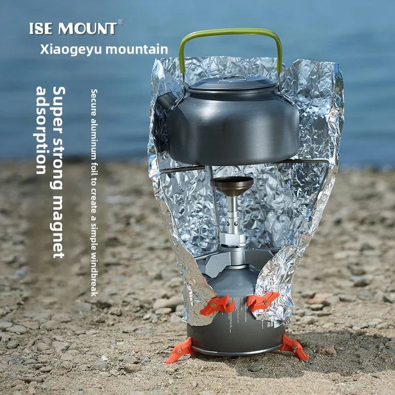 ISE MOUNT في الهواء الطلق مثلث حامل خزان الهواء المغناطيسي متعدد الوظائف خفيفة الوزن البلاستيك خزان الغاز حامل التخييم الملحقات