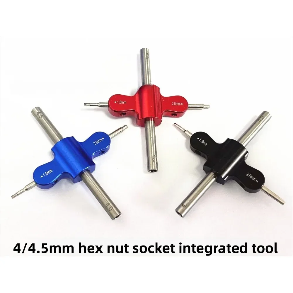 Wrench 1.5 2.0 hex screwdriver M4 M4.5 double headed nut socket hex quick release model tool