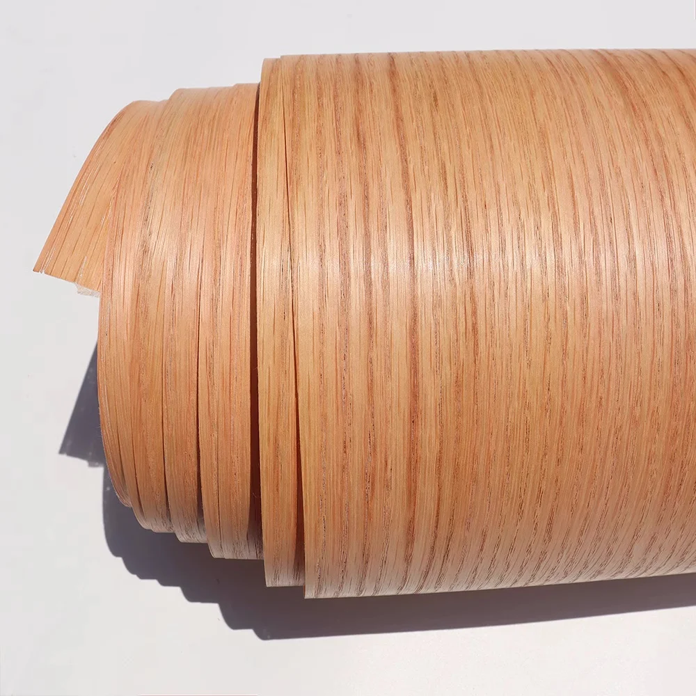Natural red oak veneer Handmade Veneer Solid Wood veneer panel Decoration Wooden Door furniture Speaker veneer16x250cm T0.2mm