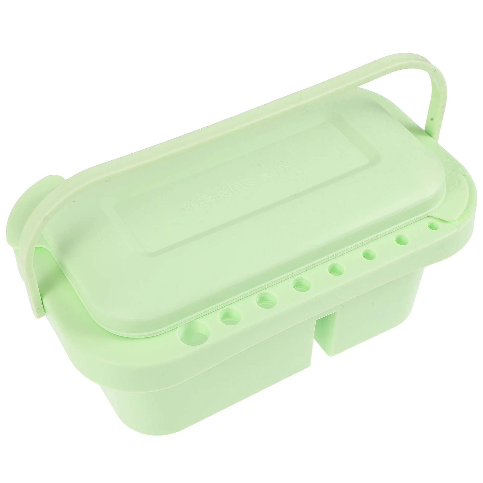 

Portable Handheld Pen Washer Light Green Multi-functional Paint Brush Cleaner Reusable Water Bucket for Artists Students Craft
