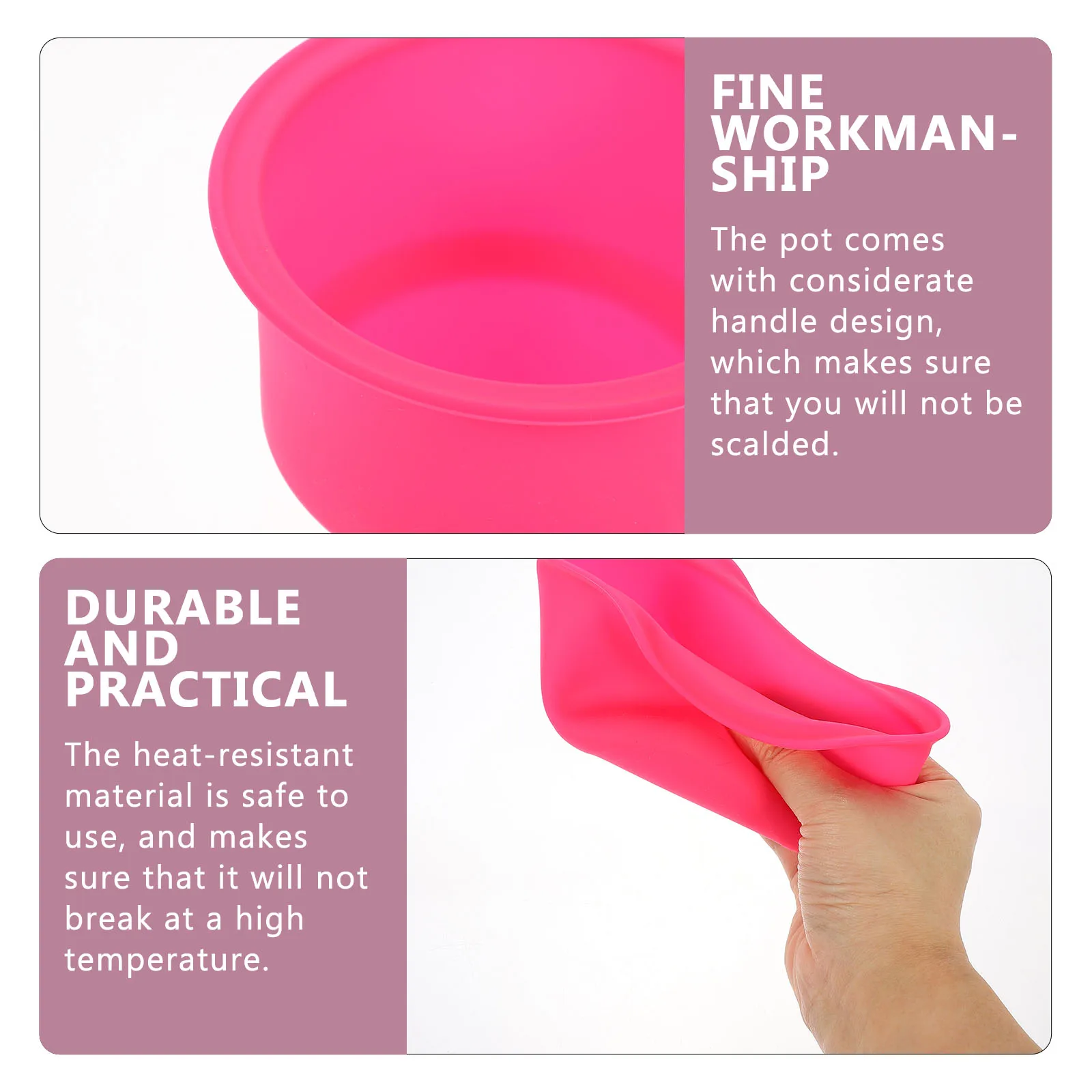 

Silicone Bowl Heater Pot for Home Salon Melts Hair Removal Tool Melting Container Bowl Reliable Wax Melt Pot Wax Heat Melting