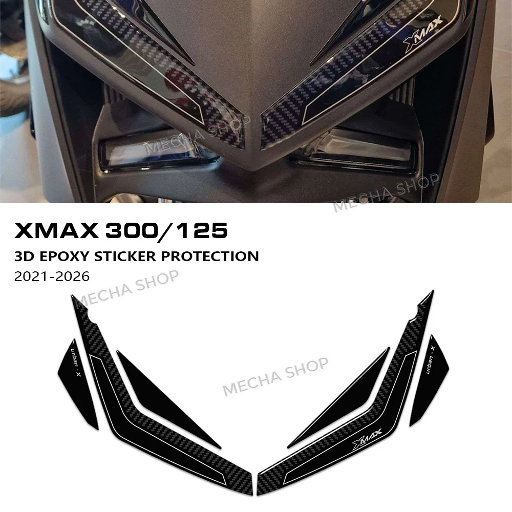

Комплект защитных наклеек для скутера XMAX300 X max 300 xmax125 2023 2024 2025 2026, наклейка на передний обтекатель