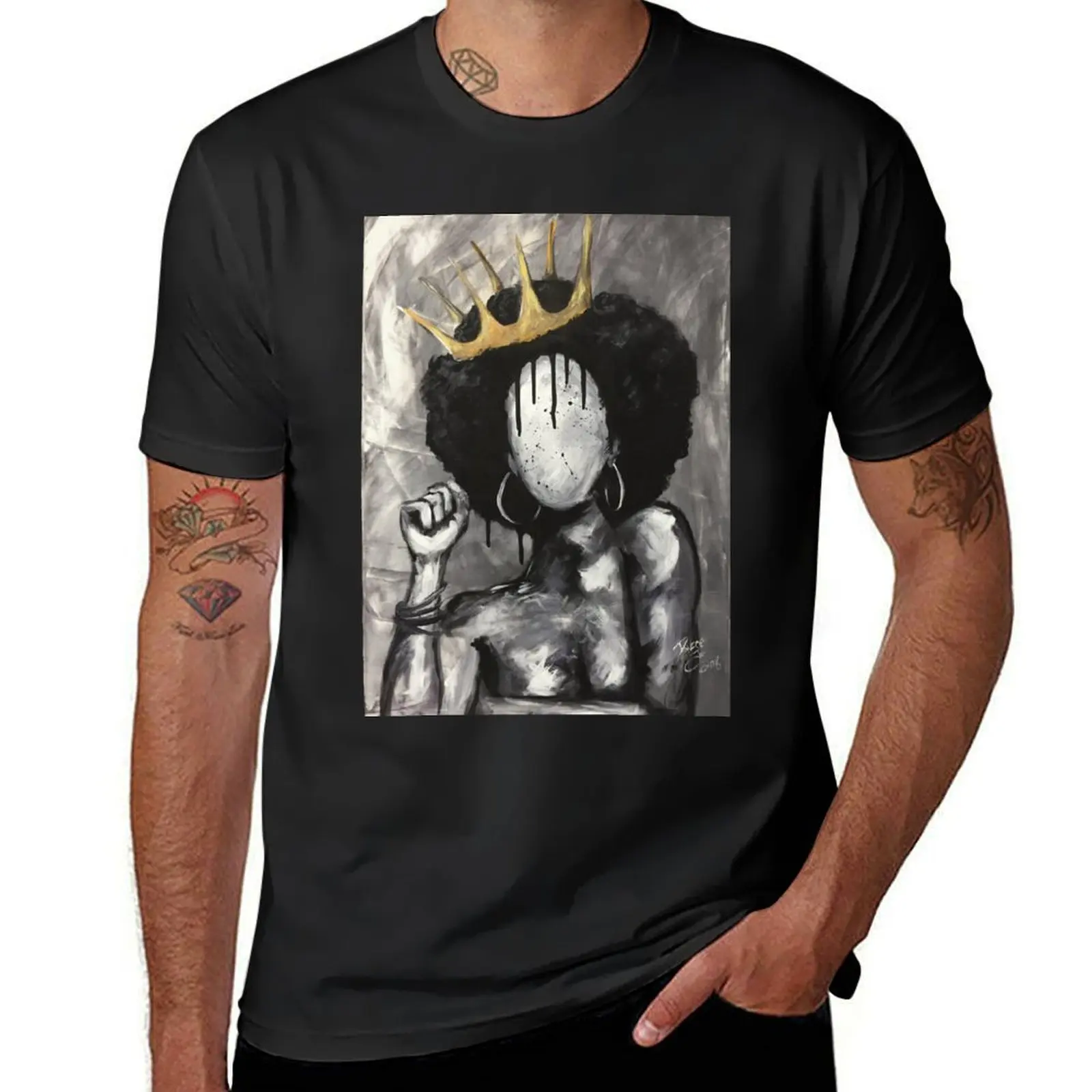 Naturally Queen T-Shirt heavyweights summer tops aesthetic clothes Aesthetic clothing men clothing