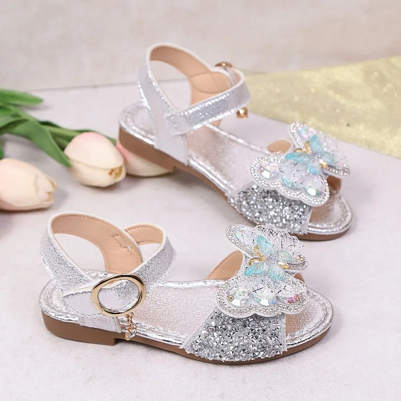 Mädchen Strandschuhe Süße Schmetterling Kindersandalen Weiche Sohle Rutschfest 2026 Sommer Neue Kinder Freizeitsandalen Trendige Mode – Detail 6