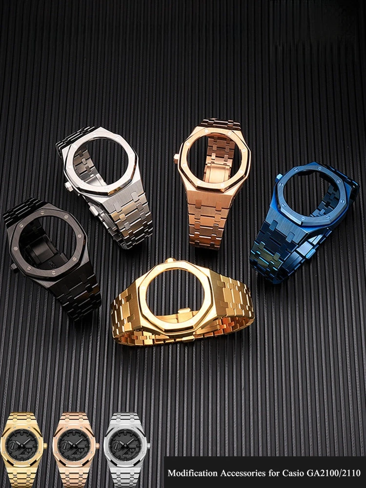 boitier-de-montre-en-acier-inoxydable-bracelet-de-montre-pour-casio-ga2100-2110-accessoire-de-modification-boitier-de-montre-argent-or-or-rose-bleu-noir