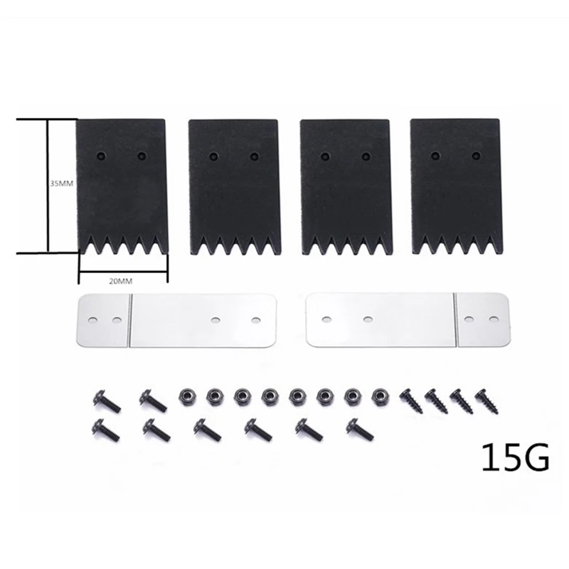 For WPL D12 1/10 RC Truck Car Upgrade Parts Rubber Front And Rear Fenders Mud Flaps Accessories