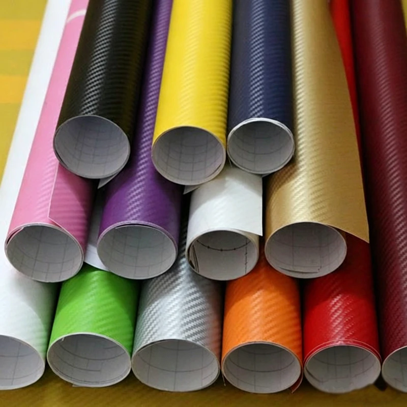 150 cm breite 3D-Carbonfaser-Vinylfolie, wasserdicht, selbstklebend, für Auto und Motorrad