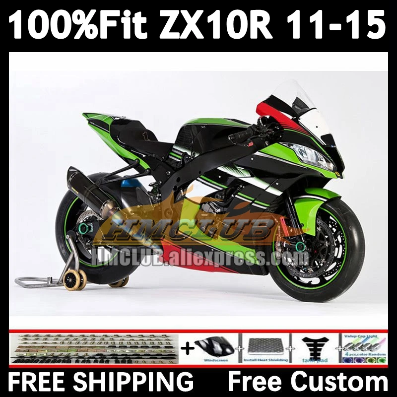 Injection Body For KAWASAKI NINJA ZX green black 10R 1000 2011 2012 2013 2014 2015 170No.71 ZX-10R ZX10R 11 12 13 14 15 Fairing