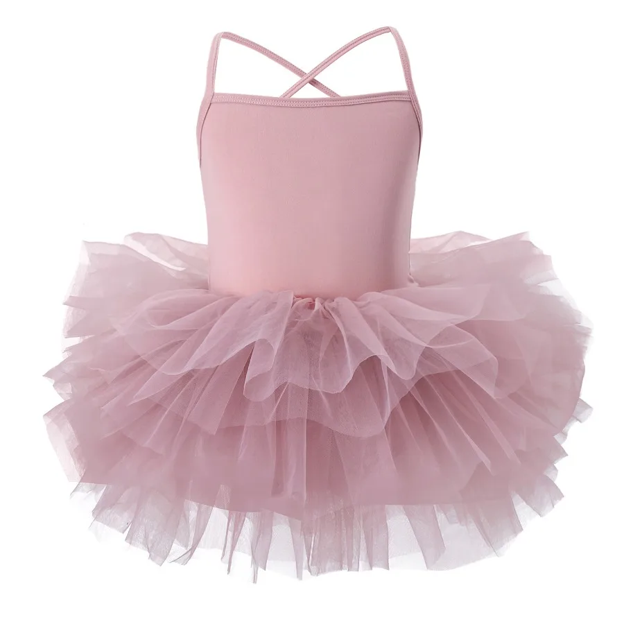 

Girls Ballet Dance Skirt Leotards Party Dress Cotton Gymnastics Clothes Students Kids Children Ballet Dance Performance Costume