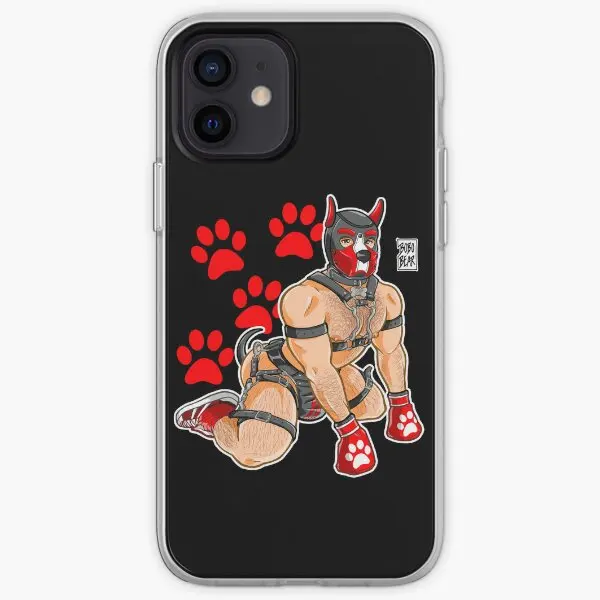 Hooman Puppy Red Details Iphone Tough  Phone Case Customizable for iPhone 6 6S 7 8 Plus 11 12 13 14 Pro Max Mini X XS XR Max