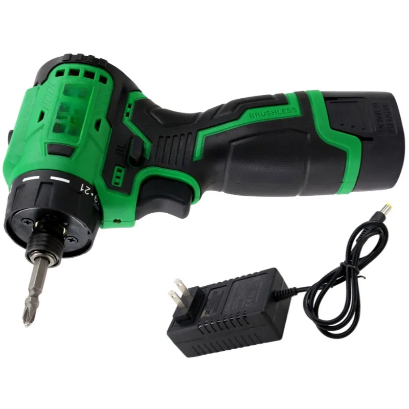 Lithium ion brushless electric screwdriver 18V large torque self tapping electric drill batch head