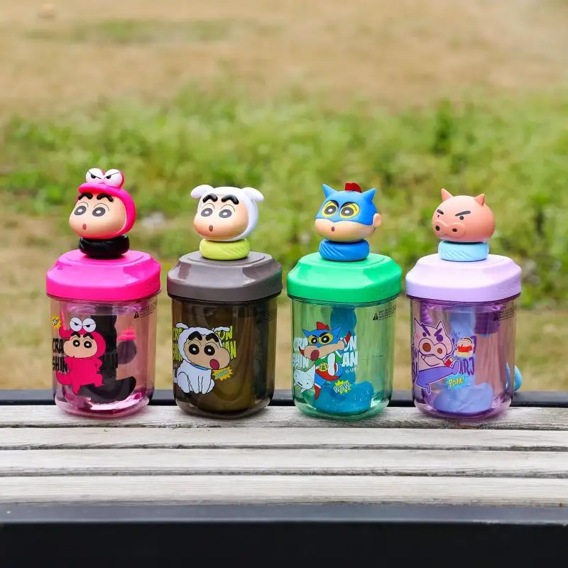 

500 мл детская чашка для воды Crayon Shin-Chan мультяшная большая емкость чашка для перемешивания Студенческая спортивная чашка для воды Аниме подарок для девочки
