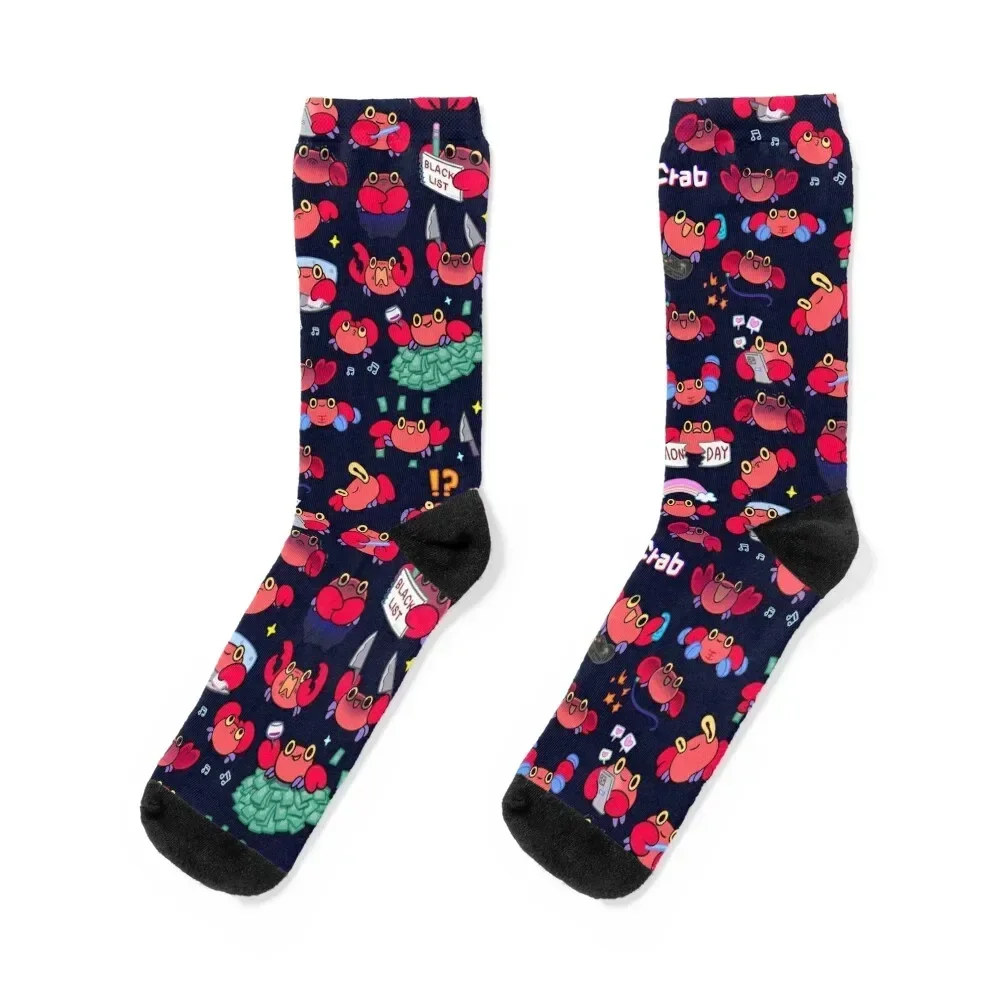 

Crabby crab - pattern Socks hiking kids christmas gifts gym Girl'S Socks Men's