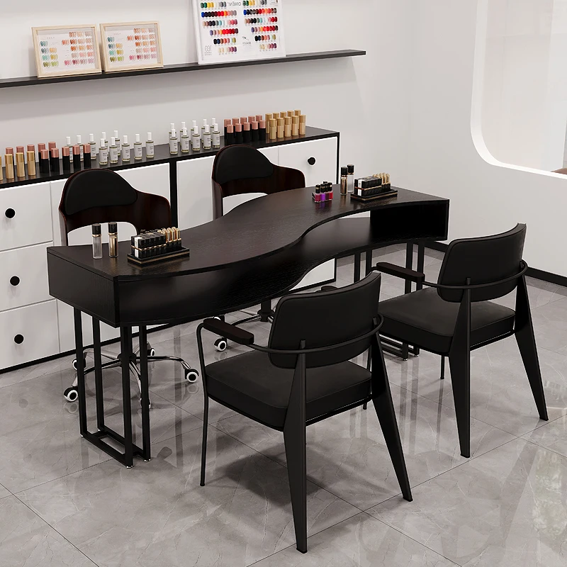 

Nordic Italian Nail Table Profesional Luxury Design Unique Nail Desk Glamour American Mesa Manicura Nail Salon Furniture