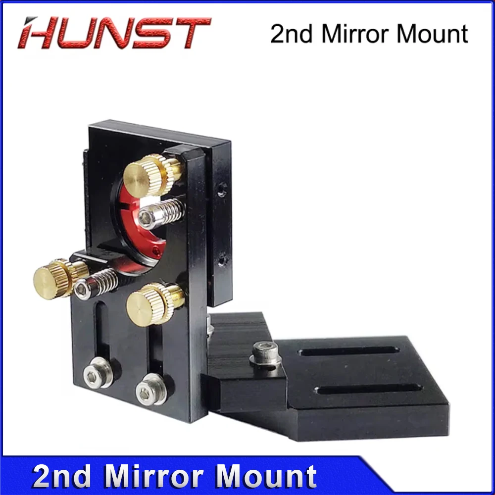HUNST CO2 Black Second Laser Mount Mirror 25mm Lens Integrative Mount For Lase Engraving Cutting Machine.