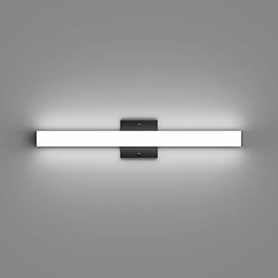 

LED Modern Bathroom Vanity Lights Over Mirror Black 23.6in Vanity Lighting Fixtures for Bath Light fixtures 6000K