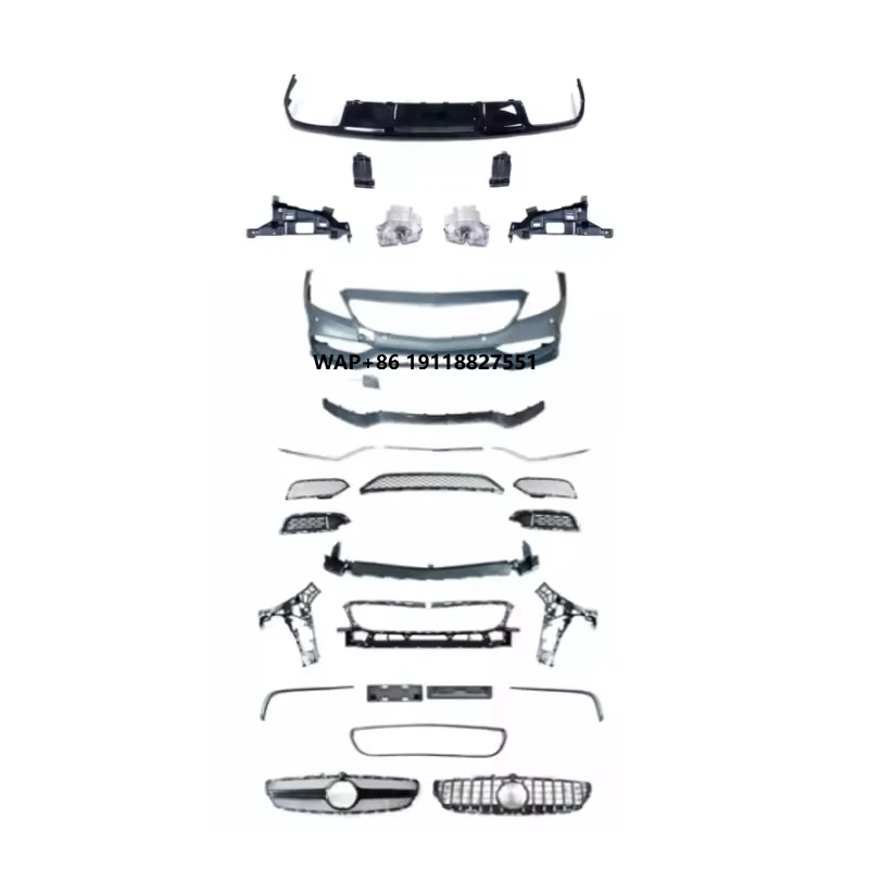 

CLS63 Body Kit Front Bumper Exhaust Diffuser Bodykit for 2015-2018y CLS Class W218 to CLS63